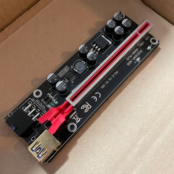 Райзер USB3.0 PCI-E 6PIN 009S + плюс 8 конденсаторов