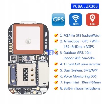GSM Wi-Fi LBS GPS-локатор для прослушивания телефонных разговоров 10000 мАч