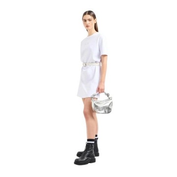 ARMANI EXCHANGE - Sukienka bawełniana biała L