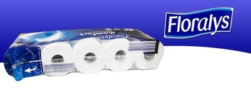 ТУАЛЕТНАЯ БУМАГА FLORALYS 10 РОЛИКОВ, 3 СЛОЯ