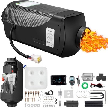 СТОЯНОЧНЫЙ ОБОГРЕВАТЕЛЬ 12В 8КВТ ДЛЯ WEBASTO DIESEL С ГЛУШИТЕЛЕМ И ЖК-ПАНЕЛЬЮ