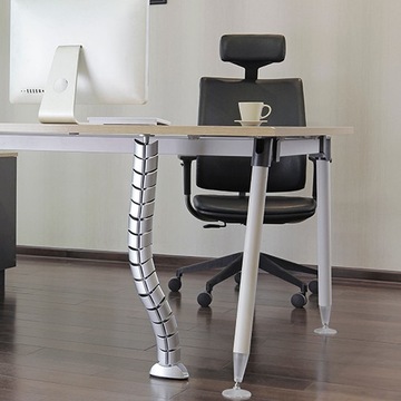 Черный Spacetronik SPK-03B Кабельный направляющий органайзер длиной 73 см