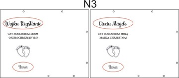 Ramka ciociu wujku czy zostaniesz moją chrzestną prośba do chrzestnych