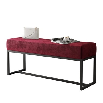 Ławka tapicerowana loft CANDY czarny stelaż 100 cm