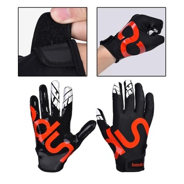 Profesjonalne rękawice baseballowe Softball czerwone M