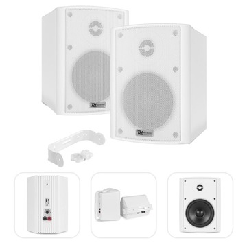 GŁOŚNIKI ścienne wodoodporne 2szt IPX5 150W 100V