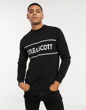 LYLE SCOTT SWETER MĘSKI Z DŁUGIM RĘKAWEM S 1VAE