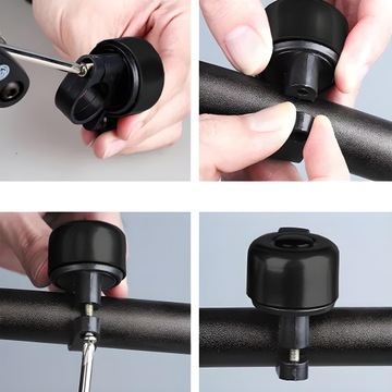 ГРОМКИЙ МЕТАЛЛИЧЕСКИЙ АЛЮМИНИЕВЫЙ ВЕЛОСИПЕДНЫЙ ЗВОНОК ДЛЯ ЧЕРНОГО МИНИ-ВЕЛОСИПЕДА