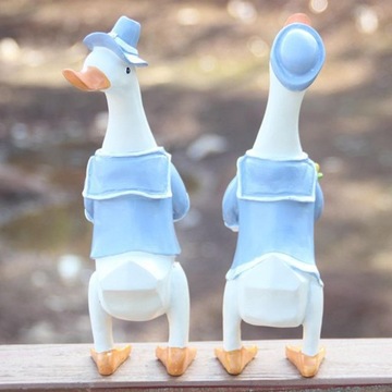 Duck Couple Garden Statue Decorative Animal
