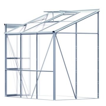 Szklarnia aluminiowa przyścienna 190x122x202