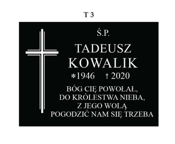 TABLICA NAGROBKOWA 30x40 / 40x40 NA GRÓB TABLICA szklany/gres