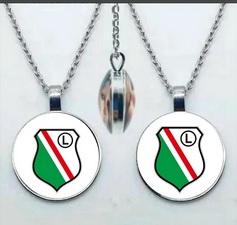 Legia Warszawa - wisiorek, łańcuszek, naszyjnik
