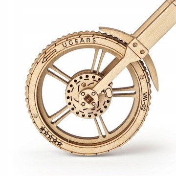 Мотор Мотоцикл ПАЗЛ 3D механический деревянный