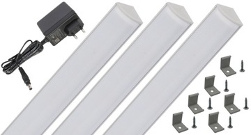 Listwa meblowa narożna LED kuchenna szafkę 3x100cm