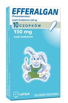 Efferalgan, czopki 150mg, 10 sztuk