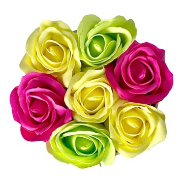 ЦВЕТОЧНАЯ КОРОБКА С МЫЛЬНЫМИ ЦВЕТАМИ ПОДАРОЧНЫЕ ЦВЕТЫ МЫЛЬНЫЕ РОЗЫ ВЕЛЮРОВАЯ КОРОБКА