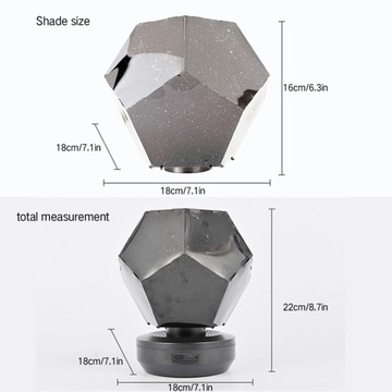 Projektor gwiazd 3D kreatywna lampka USB tylko 3 W