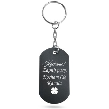 Brelok ZAPNIJ PASY na prezent Walentynki GRAWER