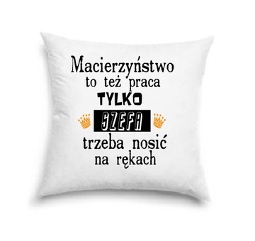 Poduszka z nadrukiem młoda mama prezent