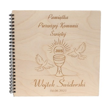 ALBUM NA ZDJĘCIA PIERWSZA KOMUNIA Personalizowany Prezent na Komunię