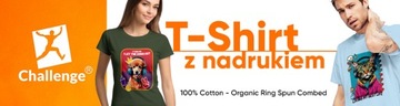 KOSZULKA T-shirt krótki rękawek bawełna organiczna Challenge M