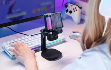 Maono DGM20 Студийный конденсаторный игровой микрофон для компьютера USB