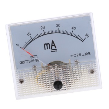 Аналоговый амперметр DC 50mA AMP панель тока 0-50mA