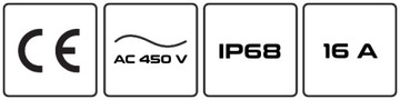 ГЕРМЕТИЧНОЕ КАБЕЛЬНОЕ СОЕДИНЕНИЕ, 4 ВХОДА, 3 ПУТИ IP68 450В