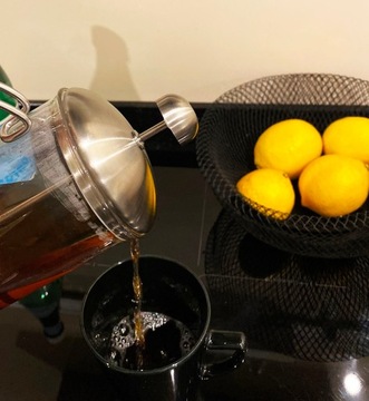 ПАРОЧНИК С ПОРШНЕМ ДЛЯ КОФЕ И ЧАЯ 0,6л TR-129-2