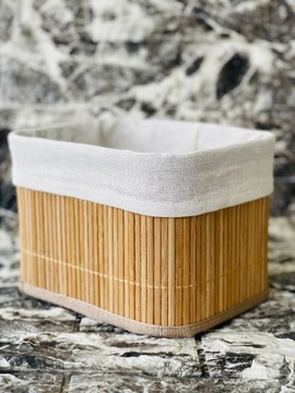 KOSZYK POJEMNIK BAMBUSOWY S (20x15x14cm) ORGANIZER