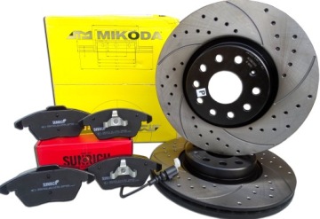 TARCZE KLOCKI PRZÓD Do PASSAT B6 05-10r Nawiercane