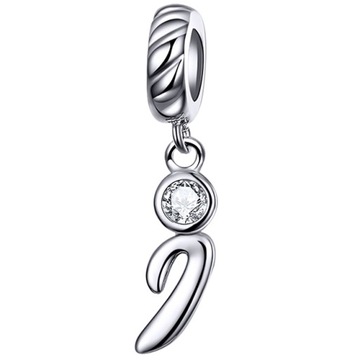 Charms Koralik Bransoletki LITERA I srebro pr.925