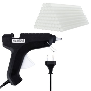 PISTOLET KLEJU KLEJENIA NA GORĄCO 60W +KLEJ 1KG