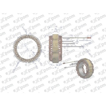 Статор генератора EX257000 A120 Bizon EXPOM KWIDZYN eu