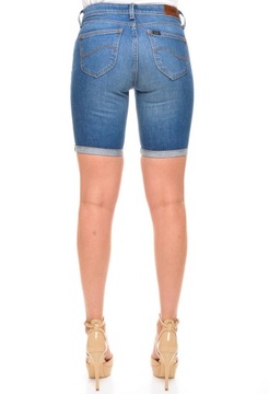 LEE spodenki JEANS blue mid EMLYN SHORT_ W25