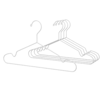 WIESZAK NA UBRANIA ZESTAW WIESZAKÓW IKEA STAJLIG STAL WEW/ZEW 5 SZT