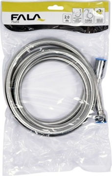 ДУШЕВОЙ ШЛАНГ 2,0М ПВХ EXTRA SILVER 75655 WAVE