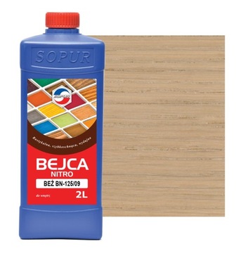 Bejca nitro SOPUR beż BN-125/09 2l BN125/09