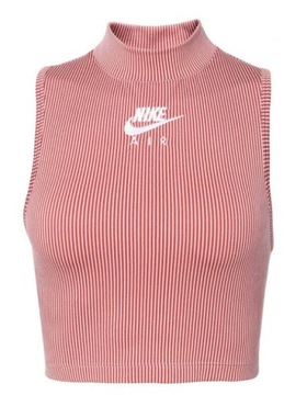 NIKE AIR TOP W PRĄŻKI RÓŻ RIB CROP CZ9341630 r. XS