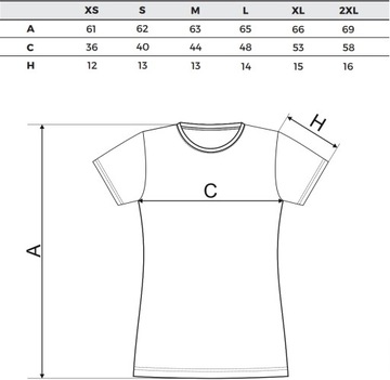 Женская футболка MALFINI GLANCE 141 SLIM-FIT XL