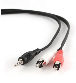 Kabel mini jack 3,5 mm - 2x cinch / RCA do wieży