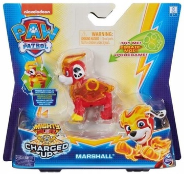 MARSHALL - Mighty Charged Psi Paw Patrol Figurka Piesek