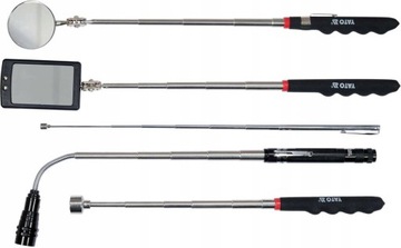 ИНСПЕКЦИОННЫЕ ЗЕРКАЛА YATO + КОНТРОЛЬНЫЙ НАБОР С МАГНИТНЫМ ЗАХВАТОМ, 5 ШТ.