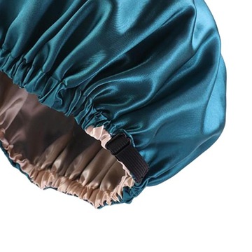 Женский капюшон для сна, эластичный синий чехол для волос