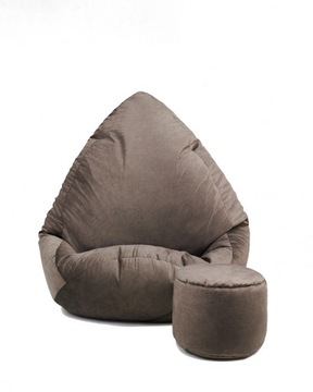 PUFA WOREK SAKO 100x130 WELUR + GRATIS|MEGA FOTEL