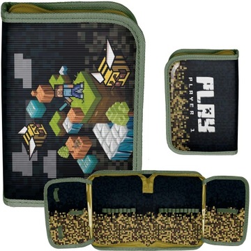 GRY PIÓRNIK SZKOLNY PIKSELE GAMER MINECRAFT GRY