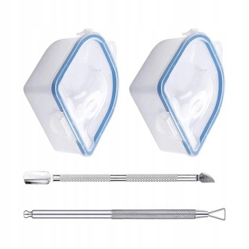 2 чаши для замачивания ногтей для снятия порошка