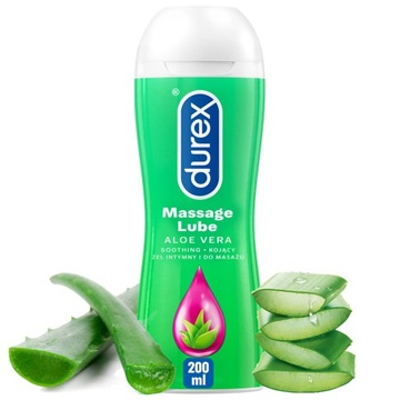 DUREX PLAY 2w1 ALOE VERA Żel Intymny 200 ml MASAŻ