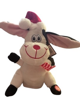 Рождественский плюшевый Поющий мишка Тедди 19 см