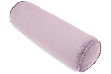 Poduszka dekoracyjna wałek 50 cm welurowy różowy